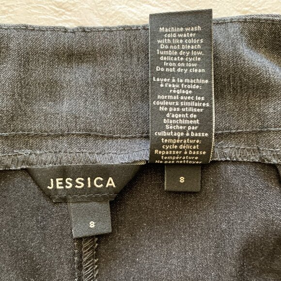 Vintage Women's Skirt by Jessica - Size 8 - Gray - Picture 9 of 10